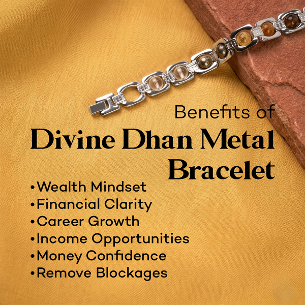 Divine Dhan Metal Chain Bracelet