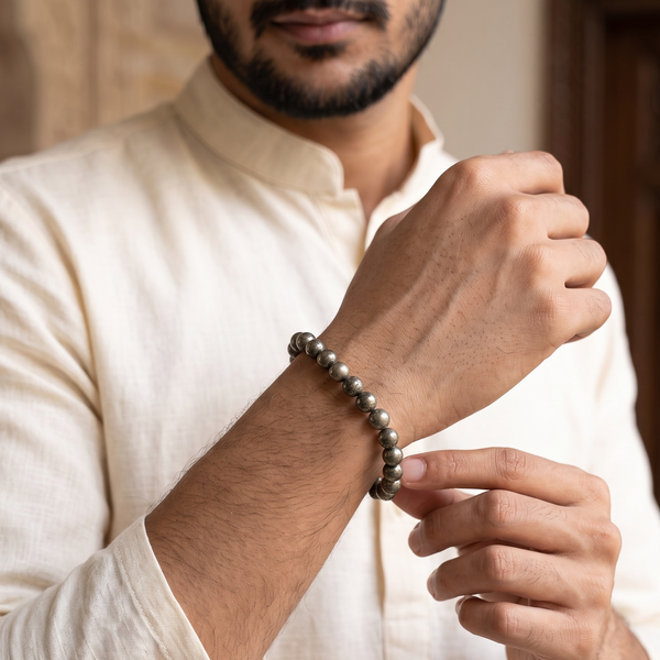 Raw Pyrite Bracelet