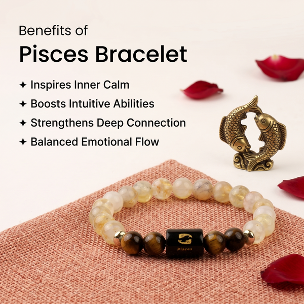 Pisces ♓ (मीन राशि) Zodiac Bracelet