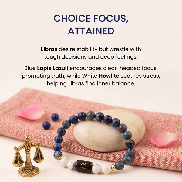 Libra ♎ (तुला राशि) Zodiac Bracelet