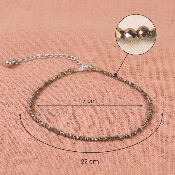 Raw Pyrite Anklet