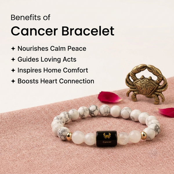 Cancer ♋ (कर्क राशि) Zodiac Bracelet