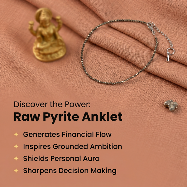 Raw Pyrite Anklet