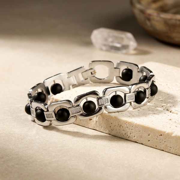 Karungali Metal Chain Bracelet