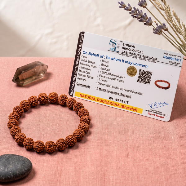 5 Mukhi Rudraksha Bracelet