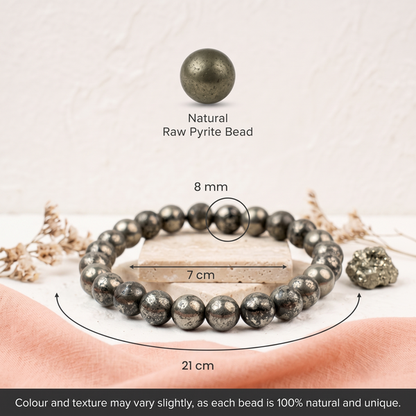 Raw Pyrite Bracelet