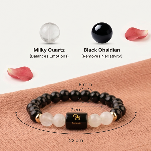 Scorpio ♏ (वृश्चिक राशि) Zodiac Bracelet