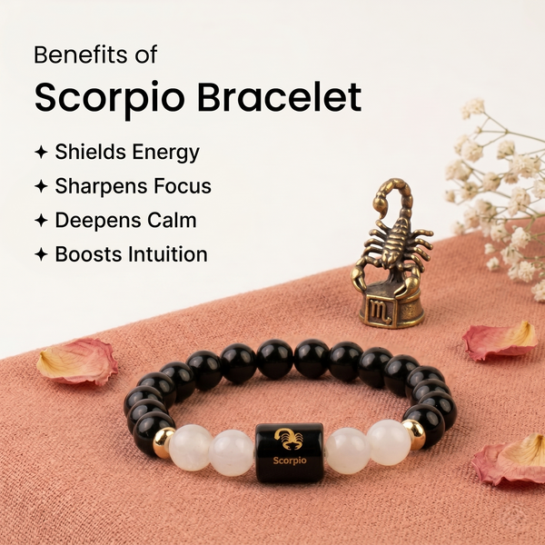 Scorpio ♏ (वृश्चिक राशि) Zodiac Bracelet
