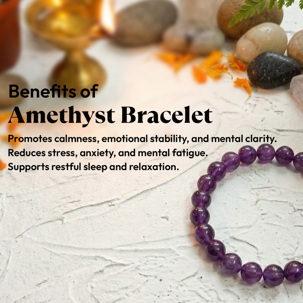 Super Amethyst Natural Stone Bracelet (Exclusive)