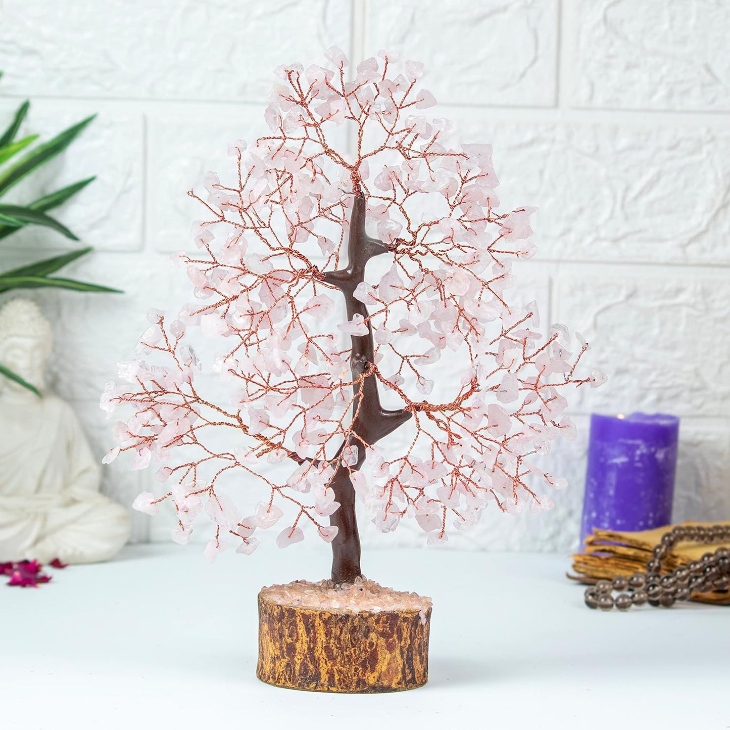 ❤️ Rose Quartz – Love & Emotional Healing Crystal Tree