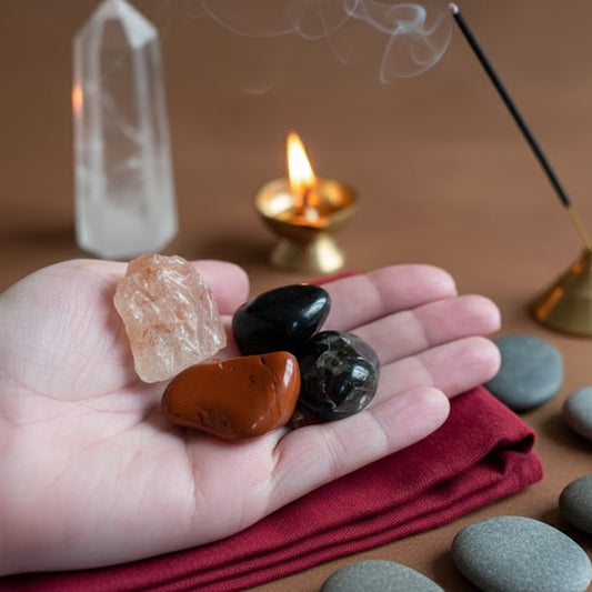 Root Chakra Stone Set – Grounding Crystals for Strength, Stability & Security