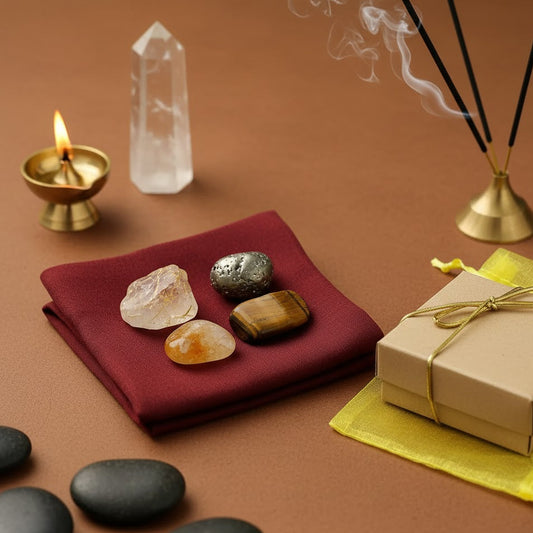 Solar Plexus Chakra Stone Set – Confidence, Power & Success Crystals