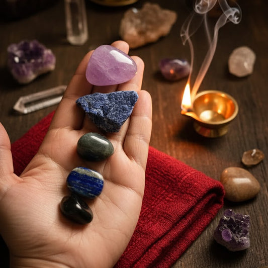 Third Eye Chakra Stone Set – Intuition, Clarity & Spiritual Awareness Crystals