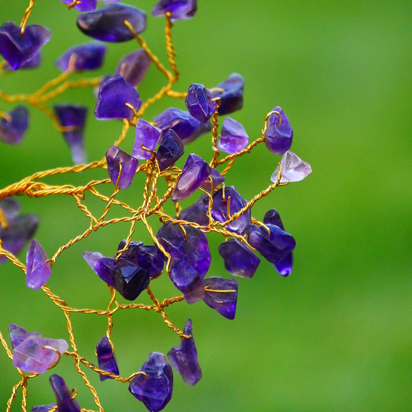 💜 Amethyst – Peace, Intuition & Spiritual Protection Crystal Tree