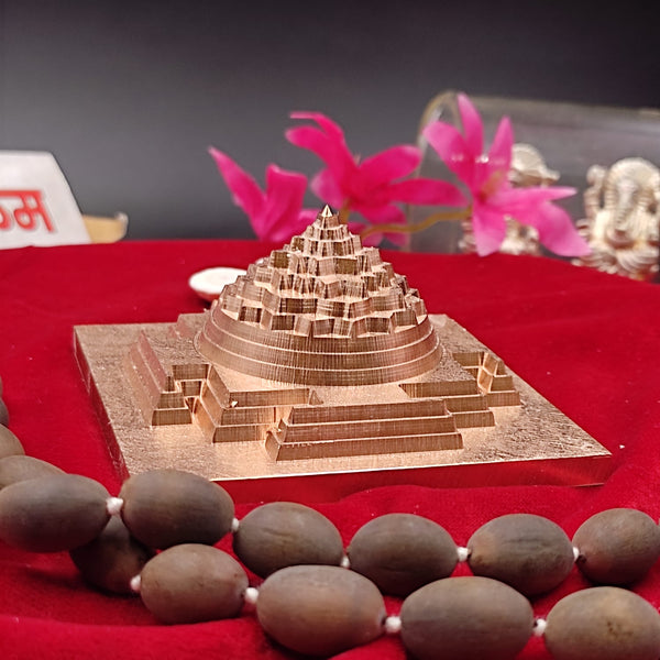 3 Inch Meru CNC Copper Shree Yantra