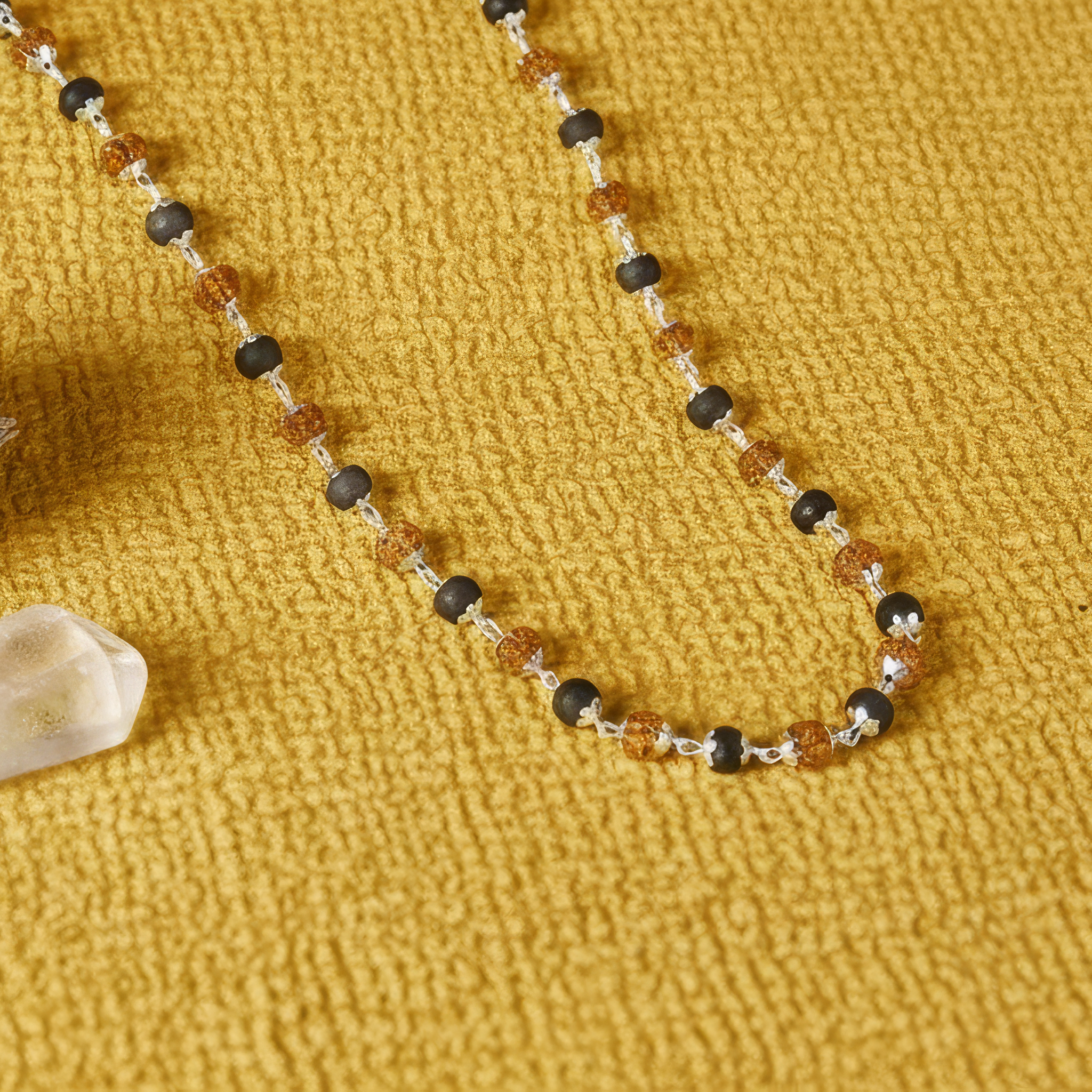 Sacred Rudraksha & Karungali Divine Malai