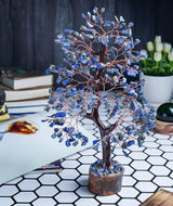 🔵 Lapis Lazuli – Wisdom, Communication & Inner Truth Crystal Tree