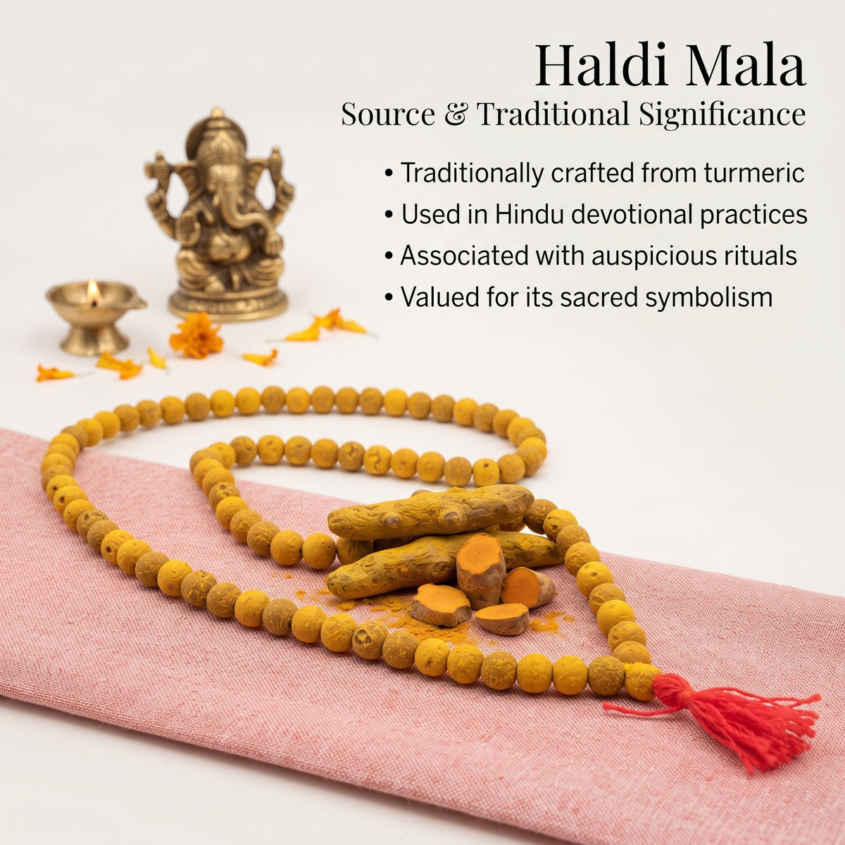 Haldi Jaap Mala - 108+1 Beads