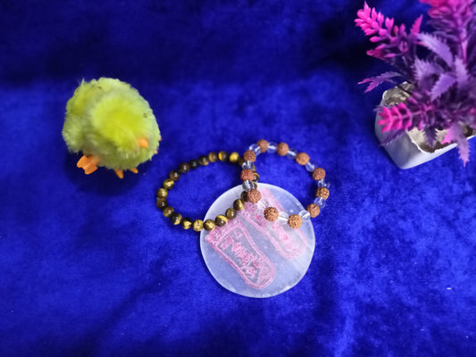 Rudraksha Crystal + Tiger Eye Bracelet Combo