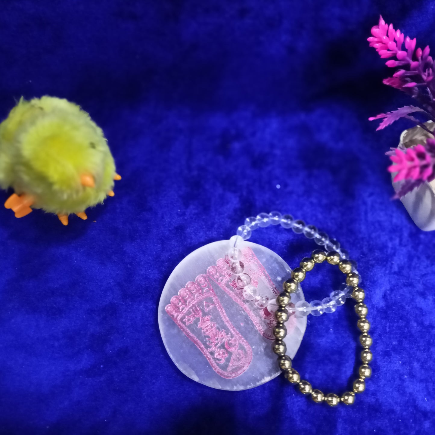 Golden Pyrite + Crystal Bracelet Combo