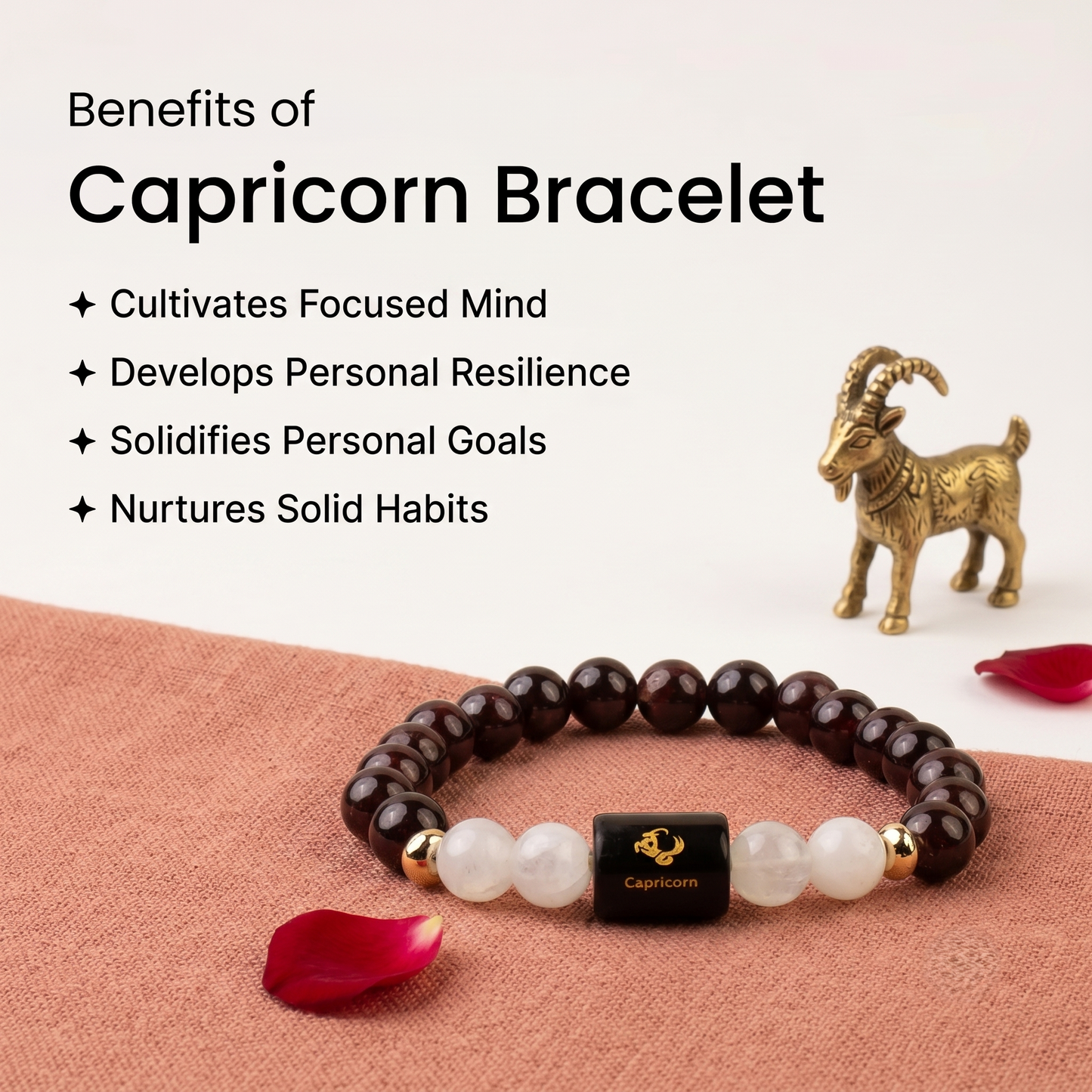 Capricorn ♑ (मकर राशि) Zodiac Bracelet