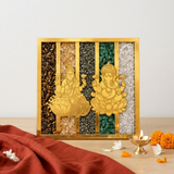 Dhan Yog Laxmi Ganesh Frame - Diwali Special