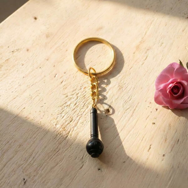Karungali Hanuman Gada Black Ebony Devotion Keychain