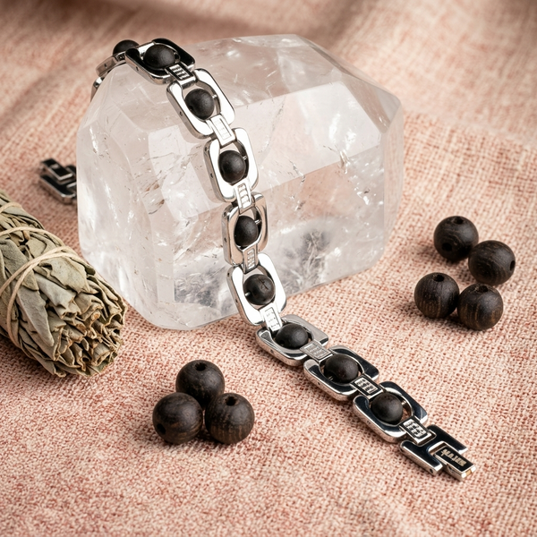 Karungali Metal Chain Bracelet