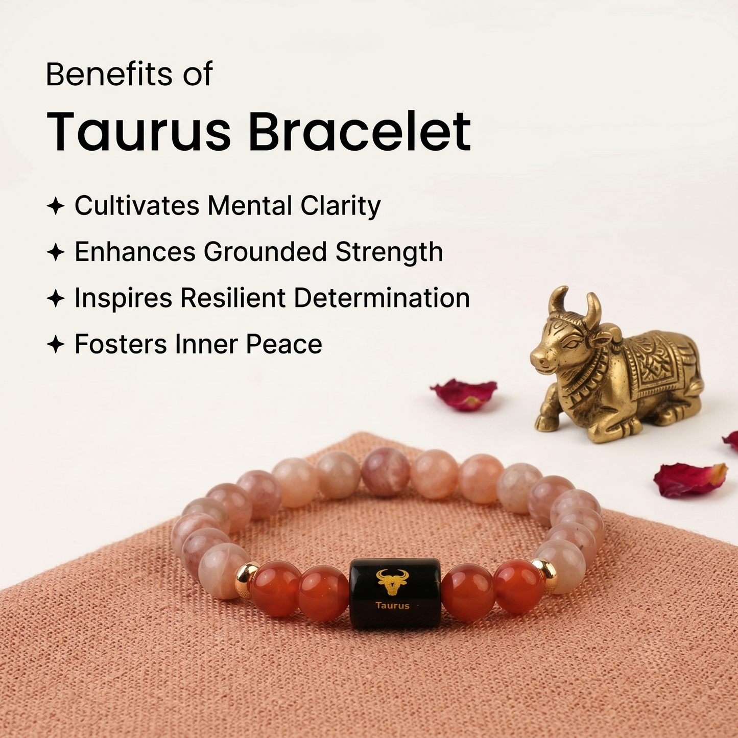 Taurus ♉ (वृषभ राशि) Zodiac Bracelet