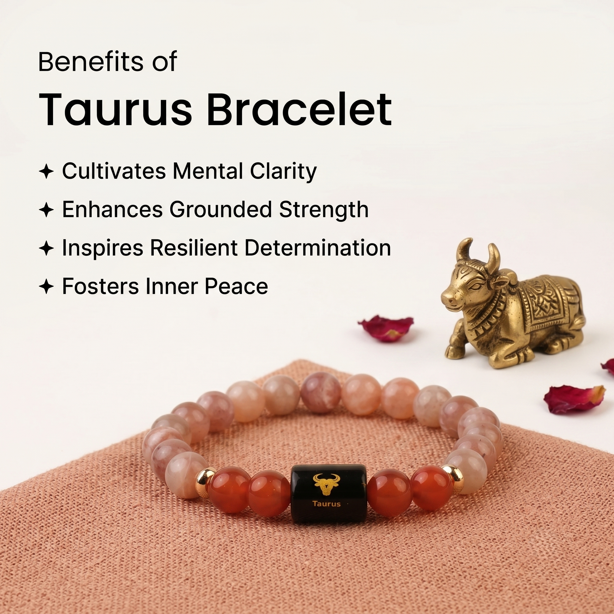 Taurus ♉ (वृषभ राशि) Zodiac Bracelet