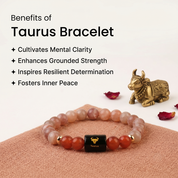 Taurus ♉ (वृषभ राशि) Zodiac Bracelet