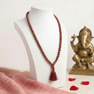 Red Sandalwood Jaap Mala - 108+1 Beads
