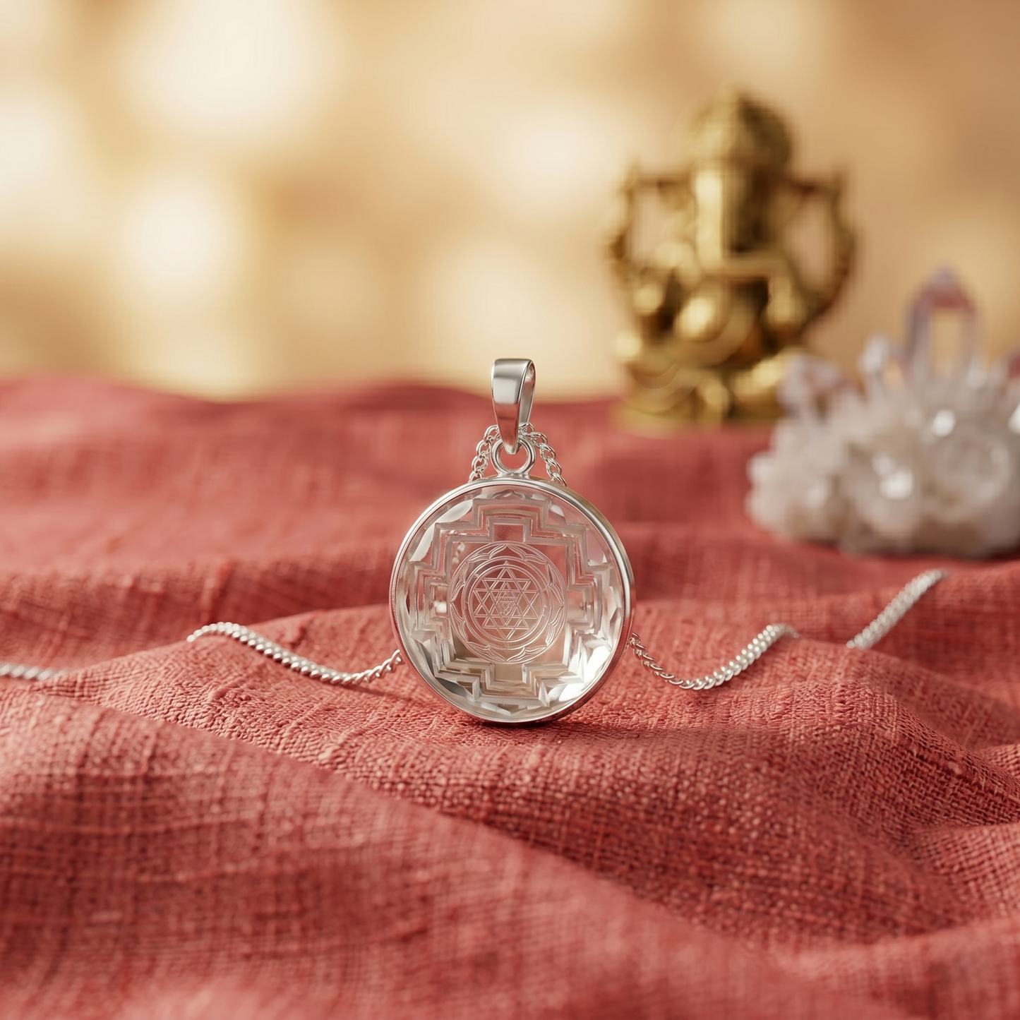 Crystal Shree Yantra Pendant