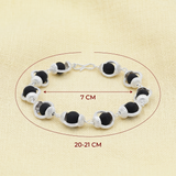 Premium Karungali Bracelet with Silver Caping