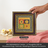 Shri Sampurna Mahalakshmi Mahayantram on Raw Pyrite Frame