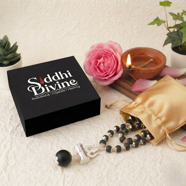 Siddhi Divine OM Trishool Damroo Karungali Mala