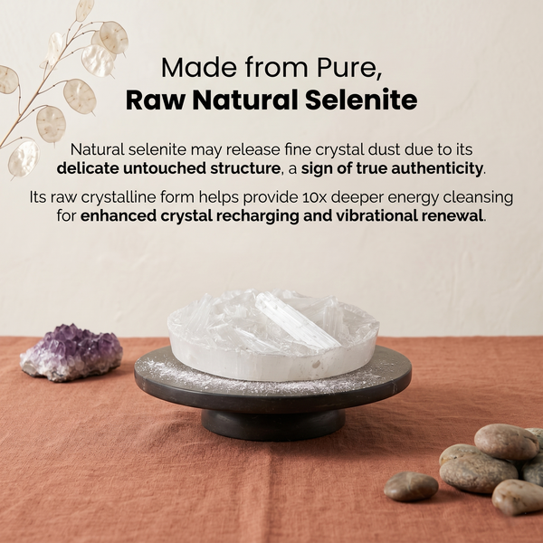 RAW Selenite Plate