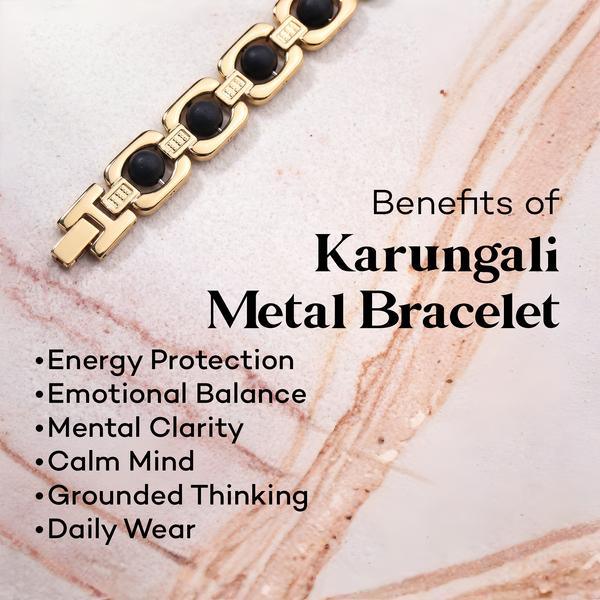 Karungali Metal Chain Bracelet