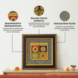 Shri Sampurna Mahalakshmi Mahayantram on Raw Pyrite Frame