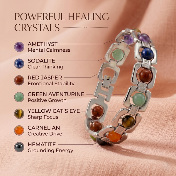 7 Chakra Metal Chain Bracelet