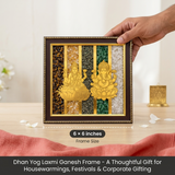 Dhan Yog Laxmi Ganesh Frame - Diwali Special