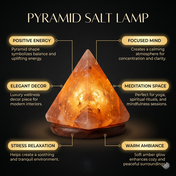 Divine Pyramid HIMALAYAN Salt Lamp