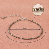 Raw Pyrite Anklet