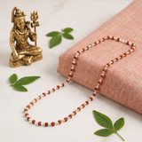 925 Pure Sterling Silver Rudraksha Mala