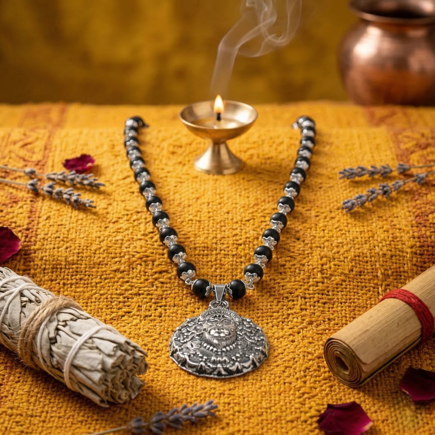 Siddhi Divine Lord Bajrangbali Karungali Strength Pendant