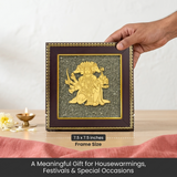 Panchmukhi Hanuman on Raw Pyrite Frame