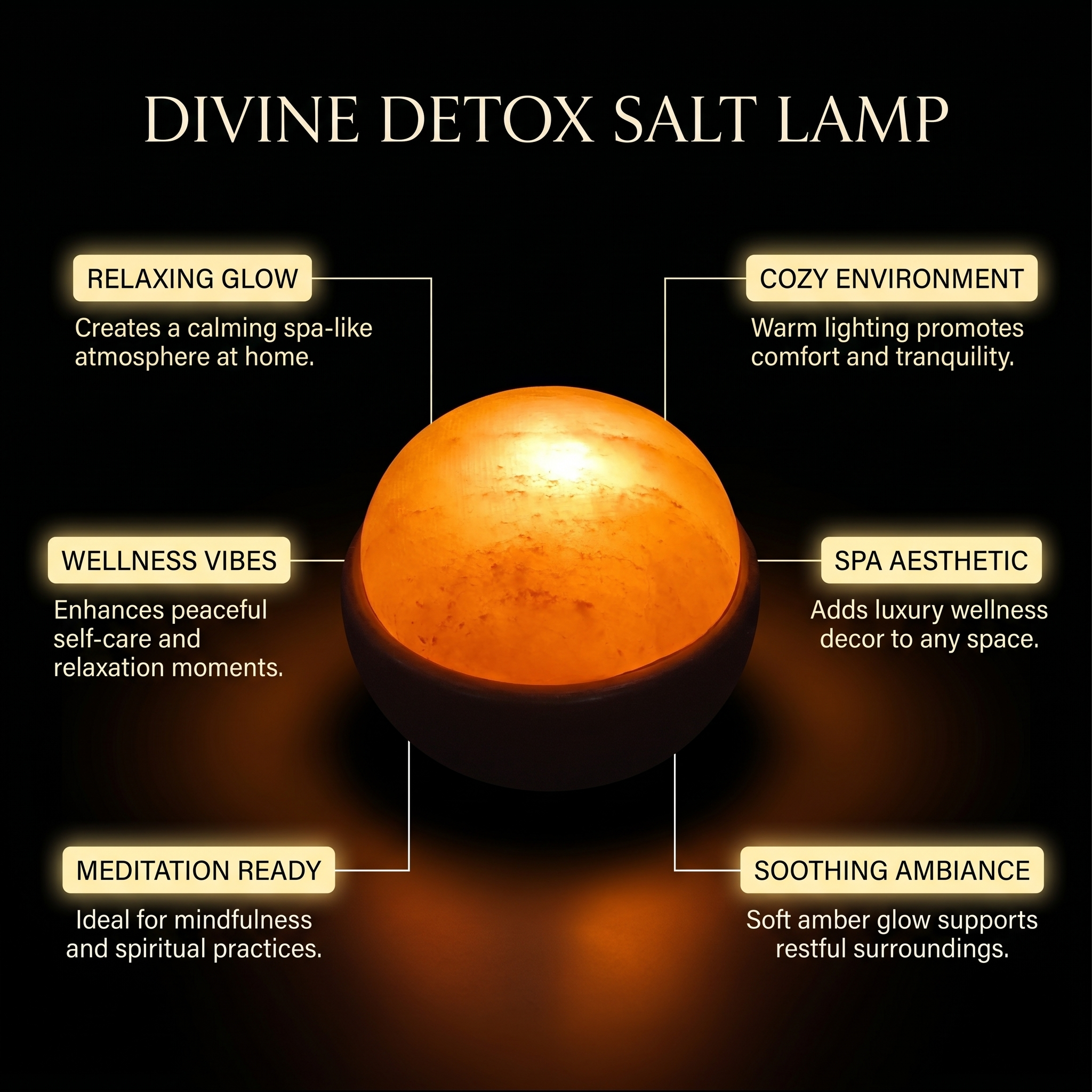 Divine Detox HIMALAYAN Salt Lamp