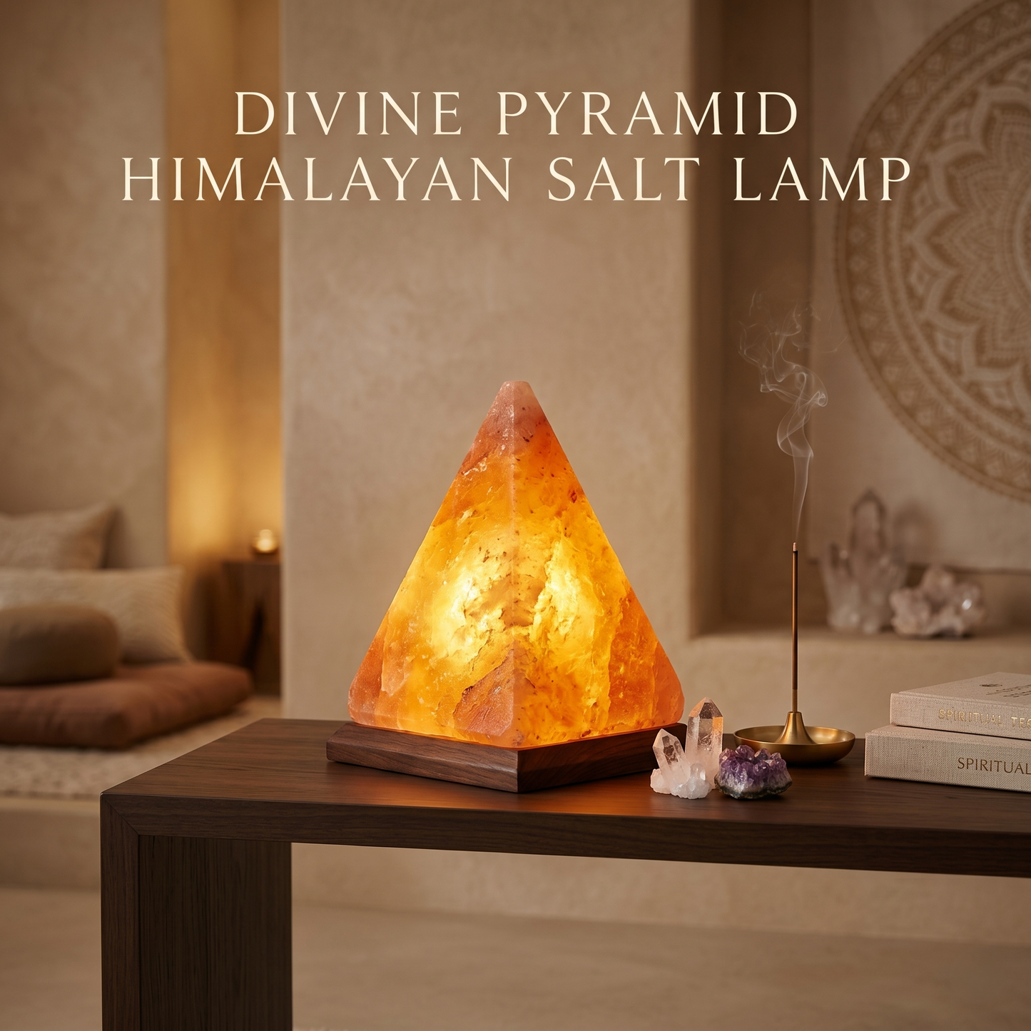 Divine Pyramid HIMALAYAN Salt Lamp