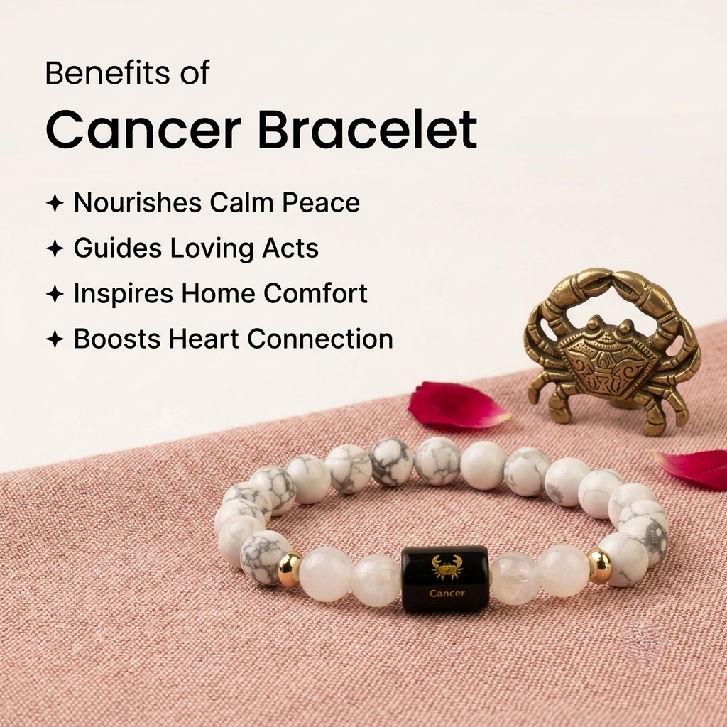 Cancer ♋ (कर्क राशि) Zodiac Bracelet