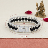Silver-Plated Karungali Chain Bracelet